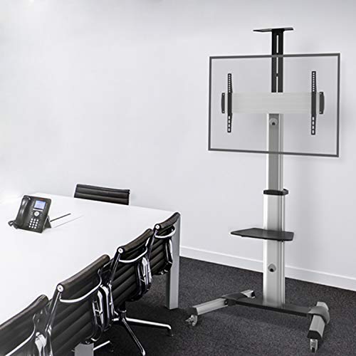 image for TV Cart W/Wheels for Most 37-70 Inch LCD LED Plasma Flat Panel - Holds