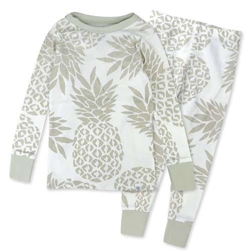 HonestBaby 2-Piece Pajamas Sleepwear PJs 100% Organic Cotton for Infant Baby and Toddler Boy