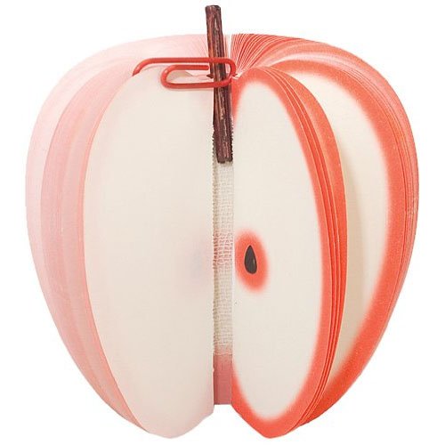 Kikkerland Fruit Memo Pad, Apple Office Products