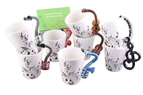 image for BUYNEED Novelty Magic Morning Coffee Mug 12 oz Color Changing Heat Sen