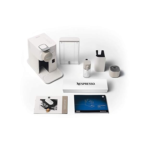 Nespresso De'Longhi EN 500.W Kaffeekapselmaschine, 1400W, 1 L, 19 Bar, Silky Weiß – Bild 7