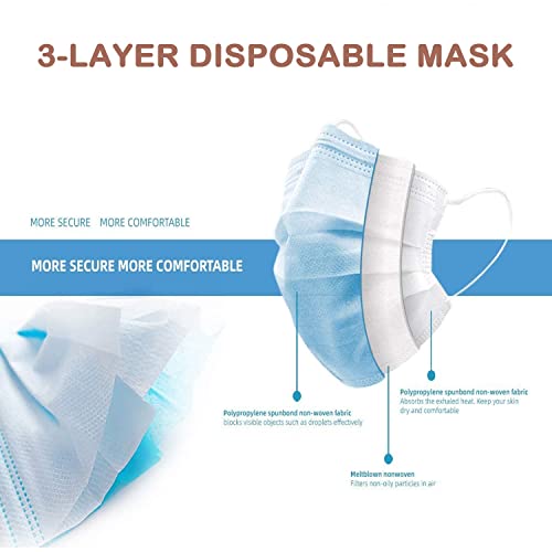50/100Pcs Kids Face Mask Disposable 3 Ply Safety Face Maskwith