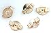 Eight 1/2 Inch Pad Gold Color Bolo Bola Tie Finding Cf231