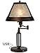 Franklin Iron Works Samuel Rustic Swing Arm Accent Table Lamp 21 1/4