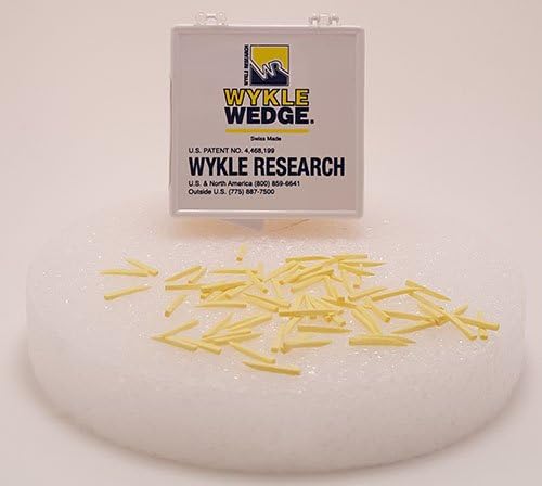 WYKLE Wooden Wedges 13MM Yellow 500/pk #713