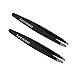Slant Tweezers, ETEREAUTY Stainless Steel Precision Tweezers for Ingrown Hair, Eyebrow and Hair Remover 2 Pieces