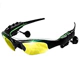Eleganlife Sunglass Headphones Bluetooth Sunglasses Wireless Bluetooth Headsets V4.1 Stereo Handfree Bluetooth Headphones Foldable Polarized Lenses UV Protection Outdoor Sports Cycling Sunglasses