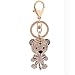 Car Keychain!Full Rhinestone Exquisite Animal Little Tiger Keychain Charm Bag Key Chain Holder Women Handbag Jewelry (tiger D)