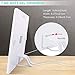 [2020 Newest] HDTV Antenna,Indoor Digital Antenna 180 Miles Range Support 4K 1080P VHF UHF&Older TV's Digital Antenna with Amplifier Signal Booster,17ft Coax Cable/USB Power Adapter (White)