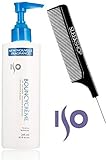ISO Bouncy Creme CURL TEXTURIZER Curling Cream (with Sleek Steel Pin Tail Comb) (8.5 oz / 250 ml - with PUMP)