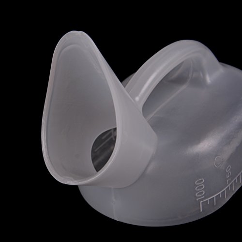 JiaUfmi 1x Portable Urinal Sealed Pee Bottle Device Collector Non Spill, in Hospital Travel Car Emergency Situations for Female Women Girls Kids