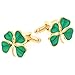 JJ Weston Irish Shamrock Cufflinks. Made in the USA.