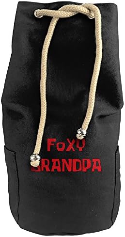 Men's &amp; Women's Foxy Grandpa Drawstring Sports Basketball Shoulders Backpack Bags Bucket Bags