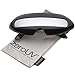 zeroUV Futuristic Costume Single Shield Colored Mirror Lens Novelty Wrap Sunglasses 70mm (Black/Silver Mirror)