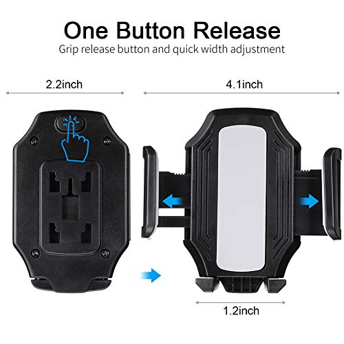 MOTOBA Gooseneck Cup Holder Phone Mount, Adjustable Car Phone Cup Holder for iPhone 11 Pro/XR/XS Max/X/8/7 Plus/6s/Samsung S10+/Note 9/S8 Plus/S7 Edge (Gray)