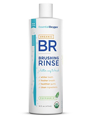 Essential OxygenPlus Peppermint Brushing Rinse, 16 Ounce -- 2 per case. by Essential OxygenUSDA Organic