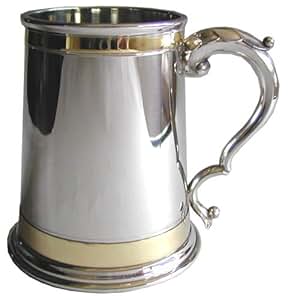 Monarch - Jarra de Cerveza (Peltre, Doble Banda de Metal): Amazon.es: Hogar