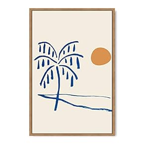 signwin Framed Canvas Wall Art Boho Decor Illustration...