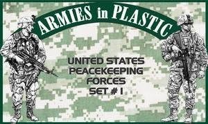 US Peacekeeping Forces Set #1 (18) 1/32 Armies in Plastic by Armies in Plastic