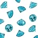 Turquoise Acrylic Diamond Vase Fillers 1 Pound - 240 pcs 3/4 Inch Wedding Party Event Banquet Birthday Decoration Crystals Gem Table Scatters (Turquoise, 240 pcs)