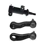 Detroit Axle - Read 4x4 Only Brand New Front Steering Pitman Arm [3-GROOVE] + Front Steering Idler Arm + Idler Arm Bracket Assembly w/Hose - 10-Year Warranty Chevrolet & GMC Truck's