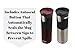 Contigo AUTOSEAL Vacuum Insulated, Stainless Steel Travel Mug, 2 Pack - Keeps Drinks Hot and Cold, Autoseal Button Prevents Spills - No-Slip Comfort Grip - Spiced Wine/ Stainless Steel - 16 Ounces