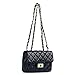 Women Quilted Crossbody Bag Girls Side Purse and Shoulder Handbags Designer Clutch with Chain Evening Bag