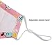 Dust Mask for Kids,Aniwon 3 Pcs PM2.5 Kids Mouth Face Mask with 6 Pcs Activated Carbon Filter Insert,Washable Cute Cotton Mouth Mask with Adjustable Straps (Pink)