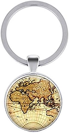 World Map key ring Globe ke ringy Map Jewelry