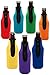 ImpiriLux Neoprene Bottle Sleeves | Pack of 7 Plain Beer Bottle Cooler Covers Fit 12 oz Bottles | Red Blue Orange Yellow Purple Green Turquoise (7, Multicolored)