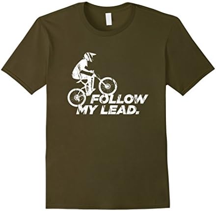 Mens Mountain Bike Follow My Lead T-Shirt 2XL Olive