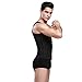 FeelinGirl Men's Latex Steel Boned Waist Cincher Corset Vest Size M Black