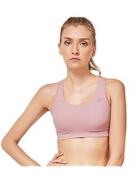 Yvette Low Impact Criss Cross X Back Wireless Plus Size Sports Bras for Large Busted Women in Yoga Pilates