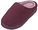Luxehome Women's Slip On Indoor/Outdoor Coral Fleece Footwear/Slippers (5/6 US, Purple)
