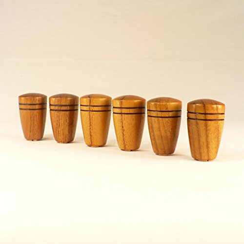 Wood Lamp Finial Teak Dome Pattern 1 Modern Lamps