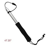 Dopromal Fishing Gaffs Hook Telescope Saltwater Boat Stainless Steel Hand Gaff for Fishing Retractable