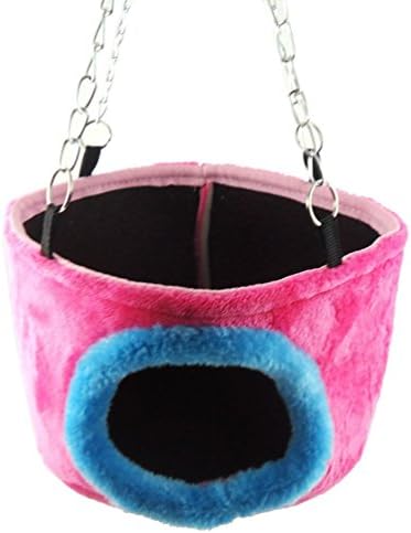 Purple Star Squirrel Chinchilla Guinea Pig Rat Small Animals Snuggle Hammock Hanging Snuggle Cave Hut - Size L