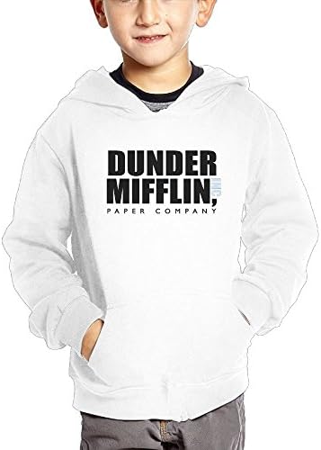 Alma Hoodies Dunder Mifflin Paper Company 100% Cotton Pullover Fleece Hoodie With Pocket For Unisex Childrens/Kids (2-6 Years)