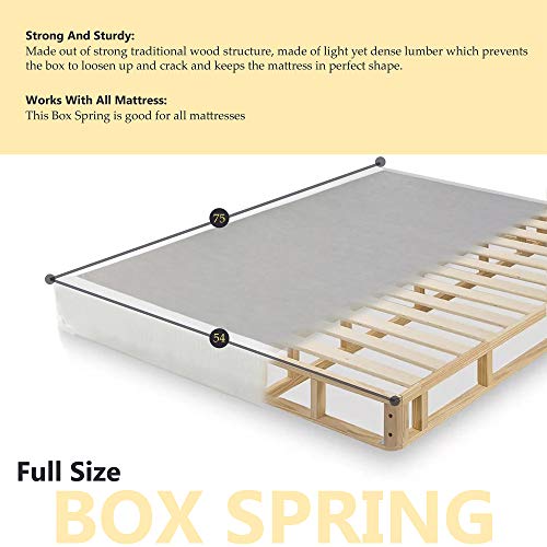 Full Assembled Orthopedic Mattress and 4" Box Spring/Foundation Set with Frame,