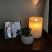 Gideon 5 Inch Flameless LED Candle Made with Real Wax and Dripping Style Design and Realistic Flickering Candle Motion Includes Remote Control - Vanilla Scented