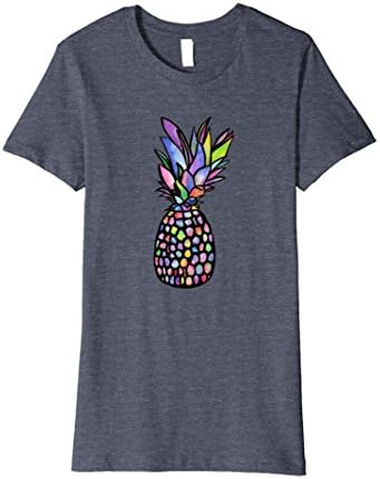 Women's Pineapple T-Shirt Large Heather Blue