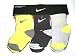 Nike Baby Boys Socks Neon/Grey 6 Pairs, Size 6-12 Months