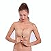 Aedo Strapless Bra for Women, Self Adhesive Invisible Pasties Sticky Push Up Backless Cleavage Cover (Nude, Cup C)