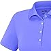 adidas Golf Women's Essentials Short Sleeve Solid Polo Shirt, Light Flash Purple, Small