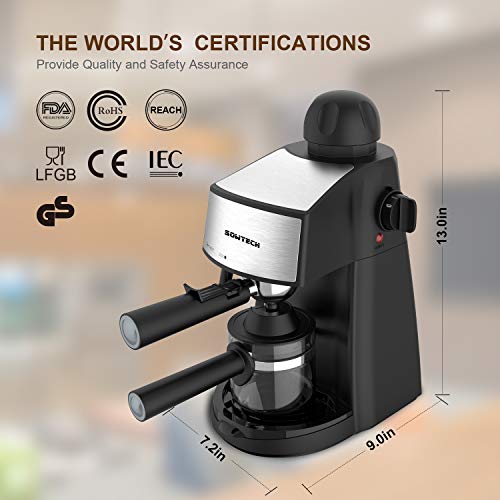 3 Espresso+Machine+Cappuccino+Frother+Carafe