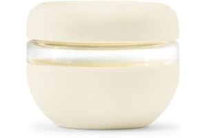 W&P Porter Seal Tight Lunch Bowl Container w/ Lid | Cream 16 Ounces | Leak & Spill Proof, Soup & Stew Food Storage, Meal Prep, Airtight, Microwave and Dishwasher Safe, BPA-Free Glass