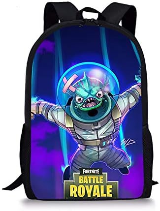 Khwz Fortnite School Backpack,Student Backpack College Book Bag Travel Backpack Day Pack Casual Rucksack for Teen Girls Boys & Women