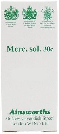 Ainsworths Merc Sol 30C Homoeopathic Rem 120 tablet X 3 (Pack of 3)
