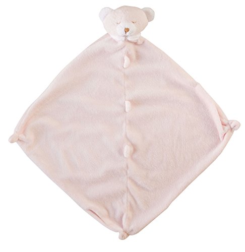 Angel Dear Pink Bear Blankie & Ring Rattle Set.