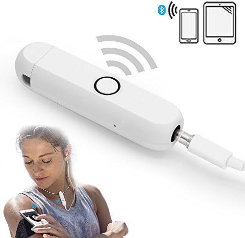 Headphone Bluetooth Receiver iPhone 7 Adapter,Headset Converter of Wired to Wireless Audio Exchange for 3.5mm Aux Cable Eearphones with Mic Apple Earbuds Adapter iGene A1